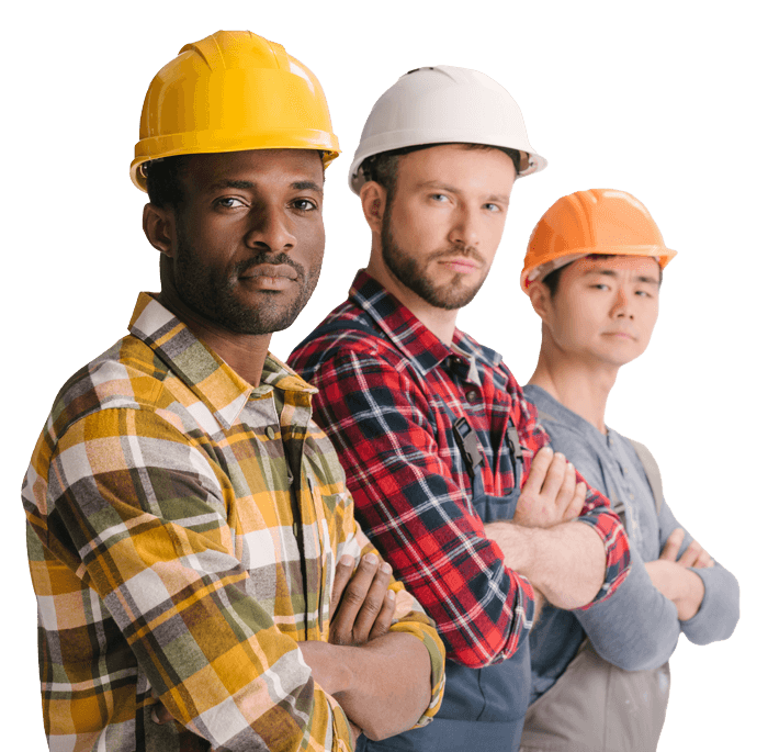 group of multiethnic construction workers in row l 2022 11 02 01 58 08 utc